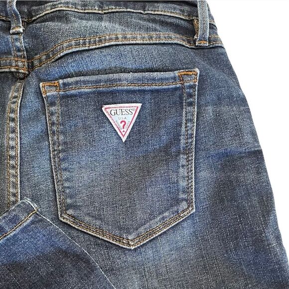 VINTAGE Early 90s Guess Crop Mid Jeans Size 26 - Picture 4 of 9